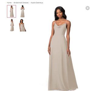 Azazie Taupe/ Nude Bridesmaid Dress